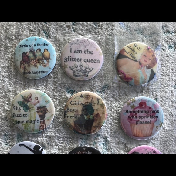 New Girls pins set of 11 pins size 2 1/4 inches - Picture 3 of 5